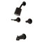 Kingston Brass Tub and Shower Faucet, Oil Rubbed Bronze, Wall Mount KBX8145DL - alternate 1